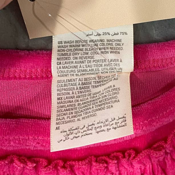 FIRST IMPRESSIONS Baby Girls Velour Ruffle Top Raspberry Pie 18 Months - Picture 5 of 5